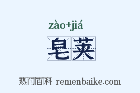 皂荚是什么意思的图片